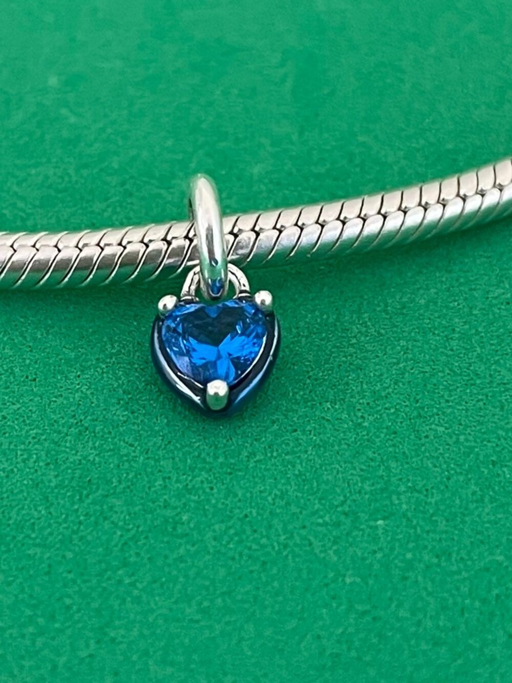 Authentic Pandora ME Blue Chakra Heart Mini Dangle Charm